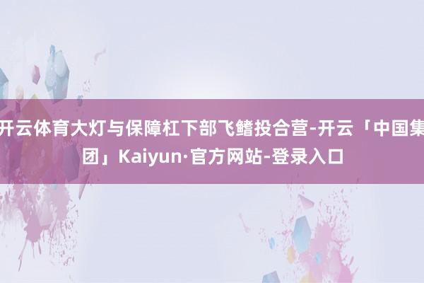 开云体育大灯与保障杠下部飞鳍投合营-开云「中国集团」Kaiyun·官方网站-登录入口